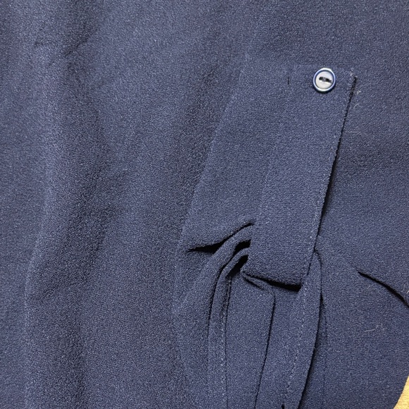 Lush Novak Split Neck 3/4 Sleeve Dress in Peacoat at Nordstrom Rack, Size Small - Picture 4 of 11